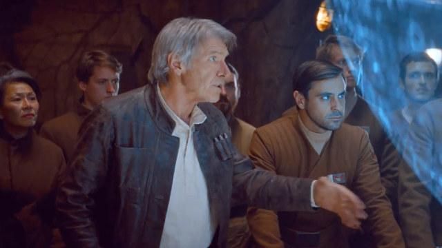 Veste en Cuir marron porté par Han Solo (Harrison Ford) comme on le voit dans Star Wars : The Force s'Éveille