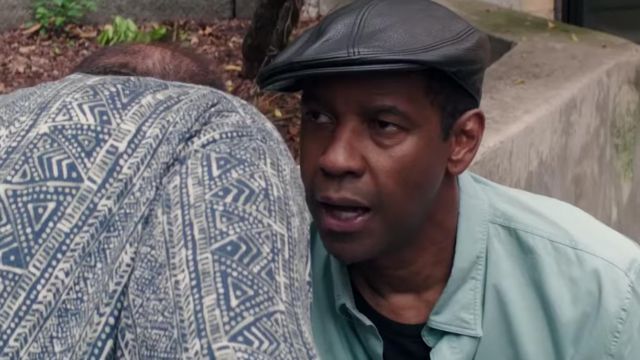 Leather cap worn by Robert McCall (Denzel Washington) as seen in The Equalizer 2