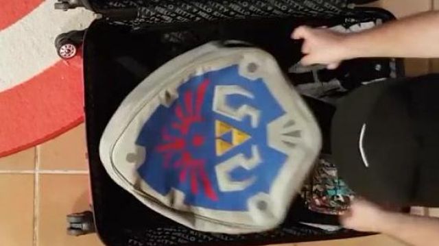 The backpack Shield Link view in seen in the video "Vlog - LinksTheSun to Geek Faëries 2017" Linksthesun