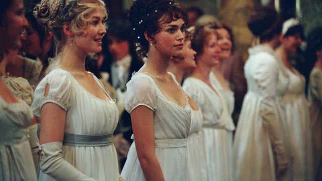 La robe de bal d'Elizabeth Bennet (Keira Knightley) dans Orgueil et Préjugés