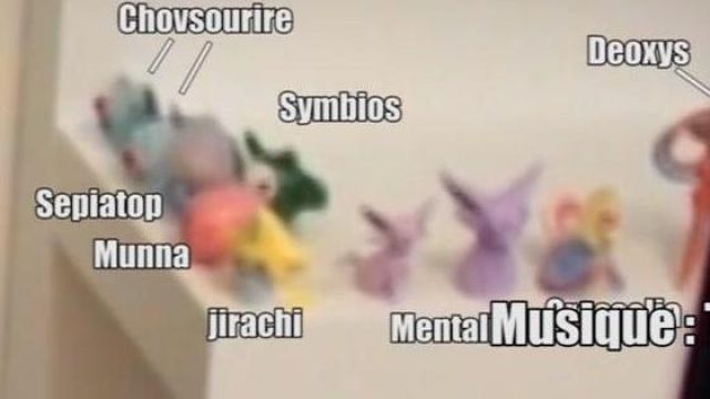 figurine jirachi seen in No, but have you seen what you listen to 09 - gag reel of Linksthesun