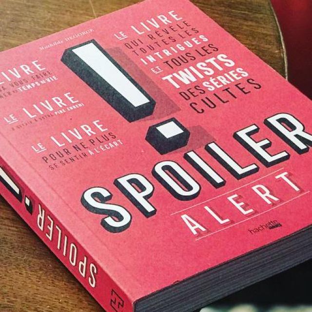 The book Spoiler Alert Mathilde Degorce on the account Instagram of Gastronogeek (Thibaud Villanova)