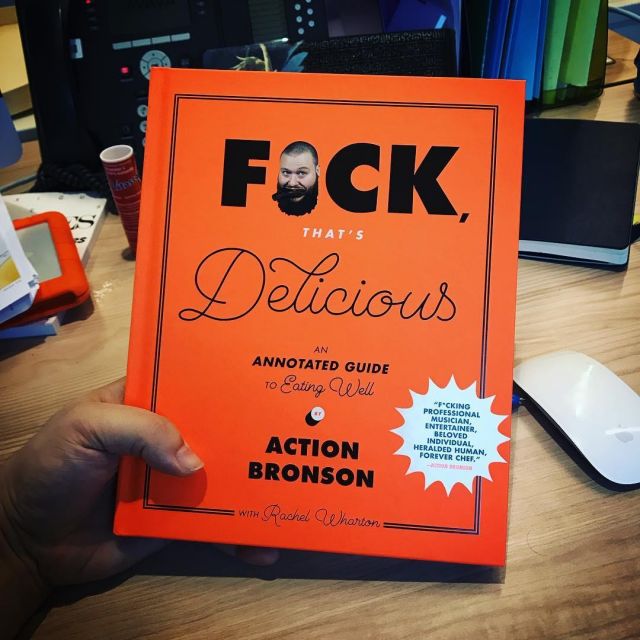 El libro F*ck, That's Delicious de Rachel Wharton en la cuenta de Instagram de Gastronogeek (Thibaud Villanova)