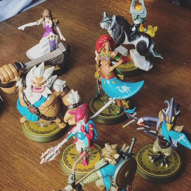 The figurine Amiibo The Legend of Zelda Link wolf on the account Instagram of Gastronogeek (Thibaud Villanova)