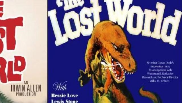 DVD the lost world seen in Culture Point on the Dinosaurs of Linksthesun