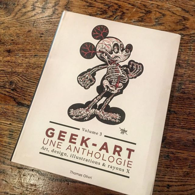 El libro Geek-Art, una antología Vol. 3 en la cuenta de Instagram de Gastronogeek (Thibaud Villanova)