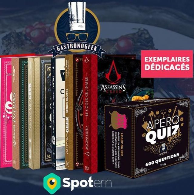 La caja del juego de preguntas de aperitivo en la cuenta de instagram de gastronogeek
