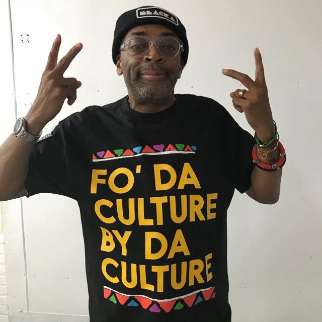 'Fo' Da la Culture par Da la Culture shirt noir porté par Spike Lee sur Instagram