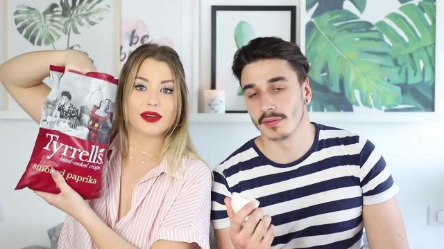 The package of Tyrrell's Chips, Plain Paprika Enjoy Phoenix in a Youtube video