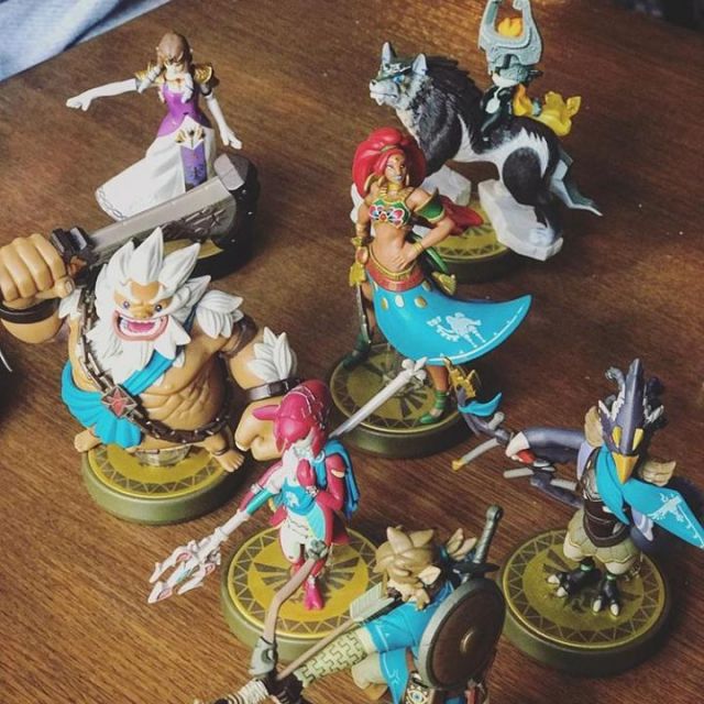 The figurine Amiibo of Link Wolf (The legend of Zelda) on the account Instagram of Gastronogeek