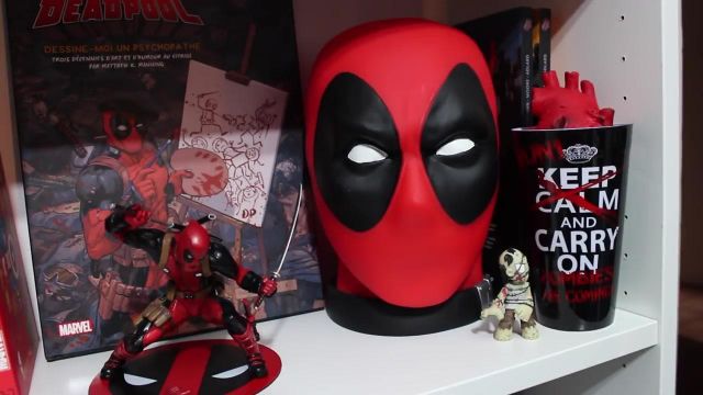 The piggy bank Deadpool in the youtube video, Our collection of products derived from Fancy Fanny