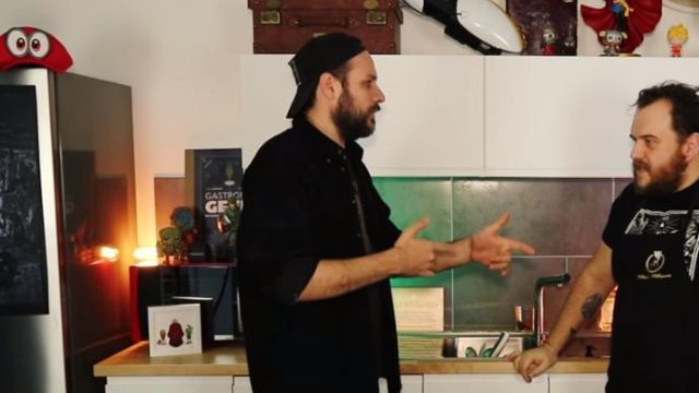 The figurine Funko Pop Cthulhu of Gastronogeek (Thibaud Villanova) in his video "Recipe Batman The Defi - The Vichyssoise"