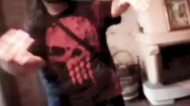 camiseta el castigador visto en Vlog - LinksTheSun en The Geek Faëries 2018 de Linksthesun