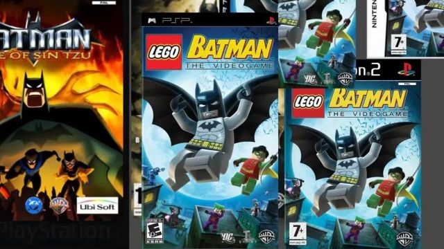 game lego batman on PSP seen in Culture Point on Batman Linksthesun