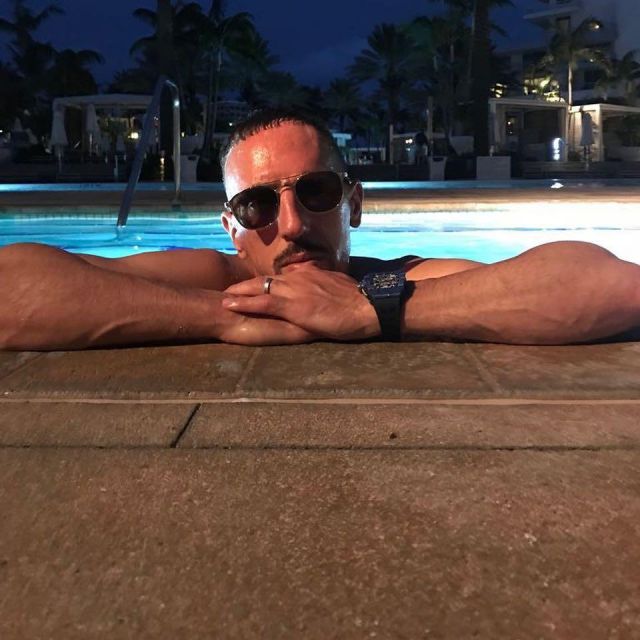 The watch worn by Franck Ribery on his account Instagram