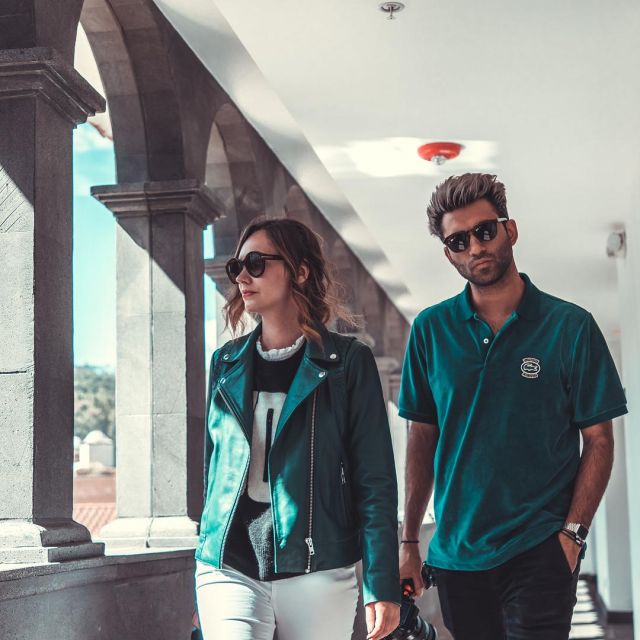 The polo green corduroy Supreme x Lacoste of Anil B on his account  Instagram | Spotern