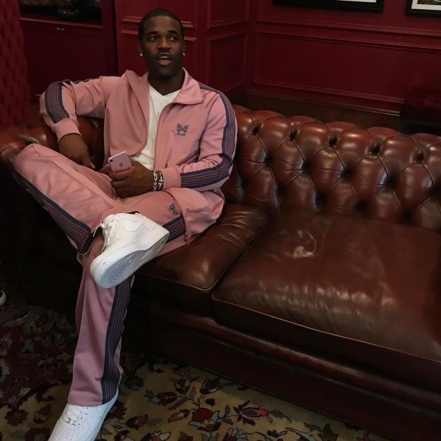The pair of Nike Air Force One white worn by A$AP Ferg on his account Instagram