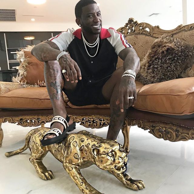 Sandals Gucci black Gucci Mane on his account Instagram