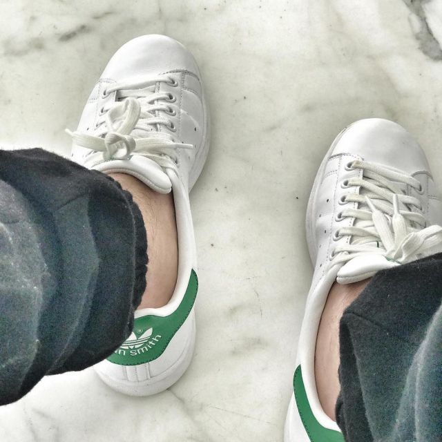 Sneakers Adidas Originals Stan Smith of Yoan Cabaye on his account Instagram  | Spotern