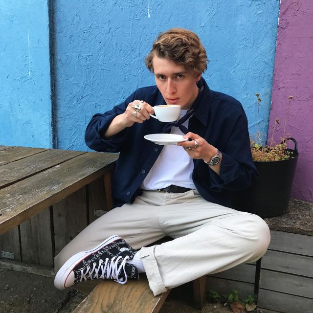 Sneakers Converse Chuck Taylor x JW Anderson Magnus on his account Instagram