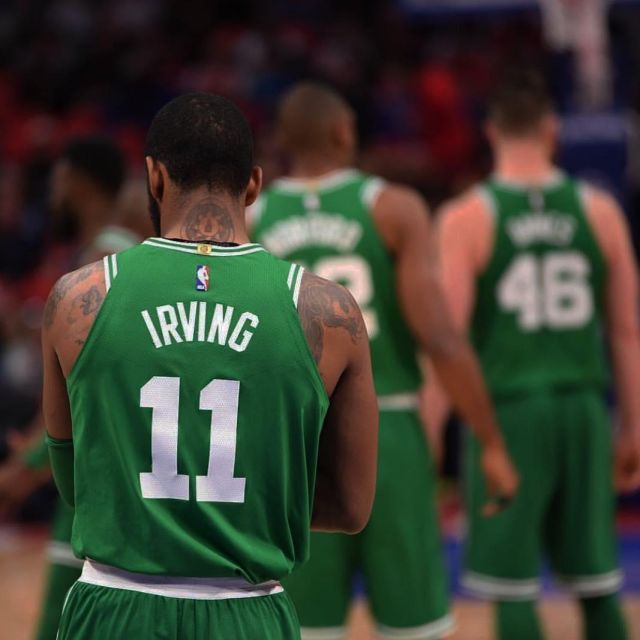 The jersey NBA Nike green Kyrie Irving 
