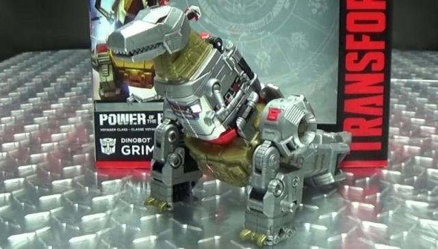 The power of the Premium Voyager version of GRIMLOCK in the YouTube Video in Power of the Premium Voyager GRIMLOCK: EmGo''s Transformers Reviews N' Stuff