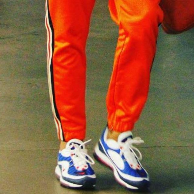 the pair of air max 98 gundam, worn by pj tucker on his post instagram
