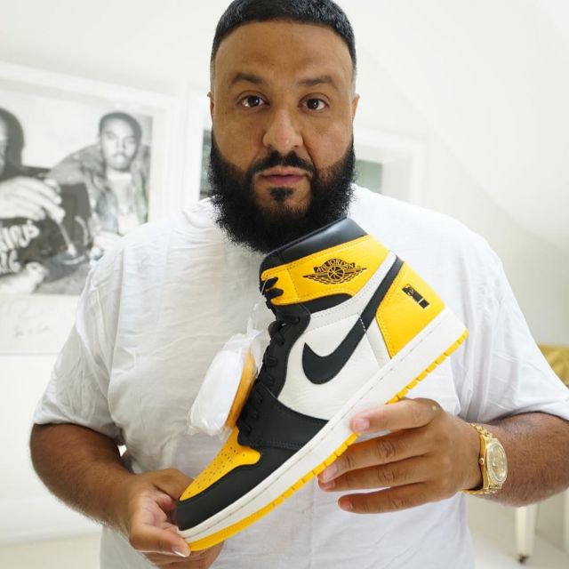 The Jordan 1 Retro High yellow of DJ Khaled on his account Instagram |  Spotern