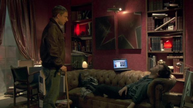 The table in The Fall" by John Pinkerton in the apartment of Sherlock