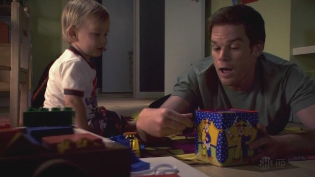 The toy "Jack in the Box" Harrison Morgan (Evan and Luke Kruntchev) in Dexter