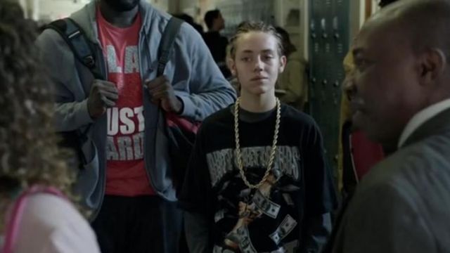 Le T-Shirt Dirty Ghetto Kids de Carl Gallagher (Ethan Cutkosky) dans Shameless US S06E03