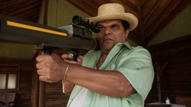 The real green shirt of Jose Rodriguez Gacha (Luis Guzmán) in Narcos