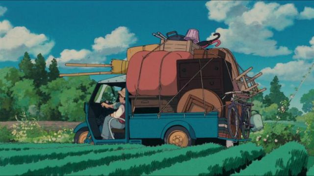 La camionnette de la faille Kusakabe dans Mon voisin Totoro