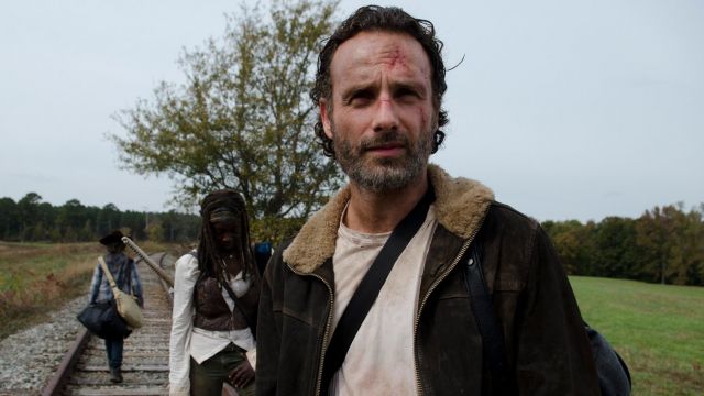 The leather jacket of Rick Grimes in The Walking Dead