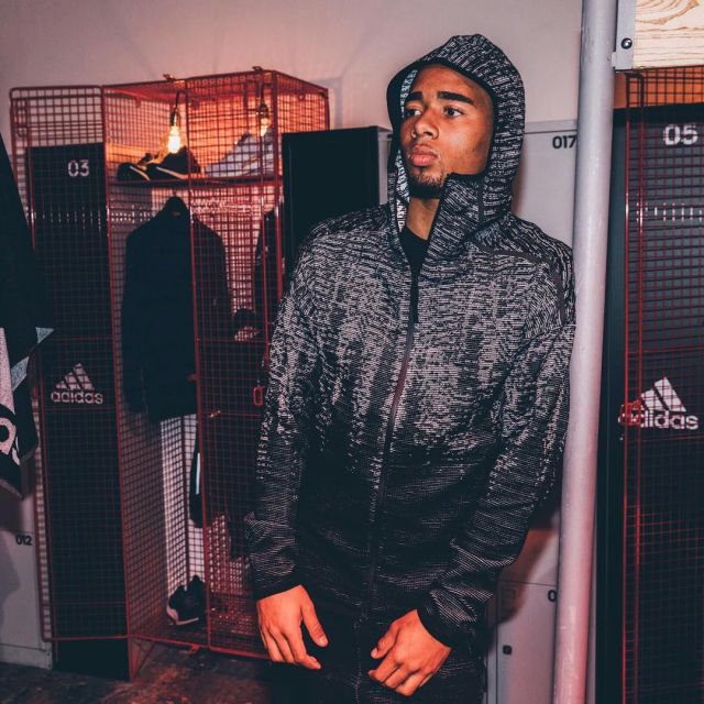 The Adidas jacket Z. N. E. Pulse-Knit of Gabriel Jesus on his account  Instagram | Spotern