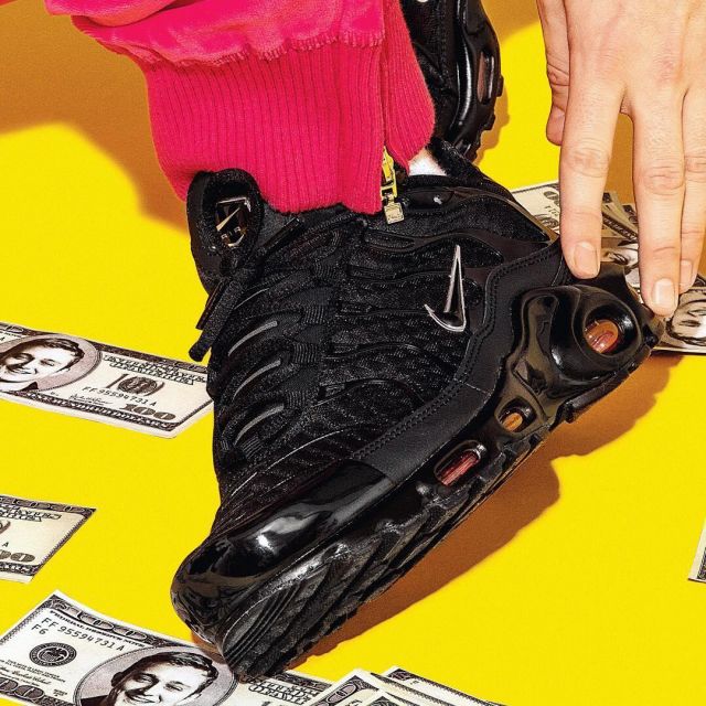 Les Nike TN portées par Vald sur l'instagram de Shoes Up Mag