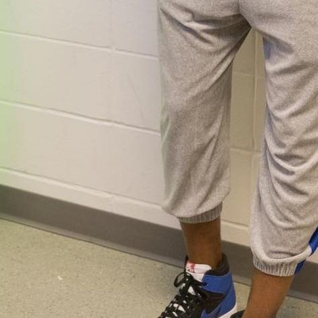 The Air Jordan 1 blue white red Jimmy Butler on his account Instagram