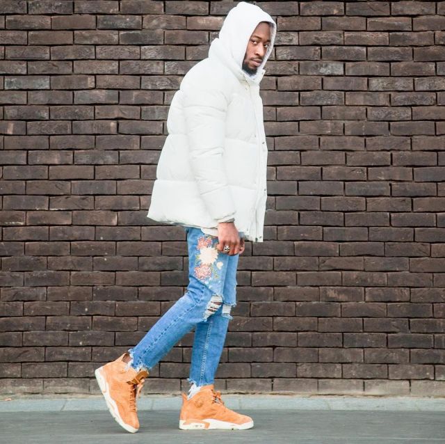 les sneakers nike air jordan 6 retro marrons vues sur le compte Instagram de Jaymaxvi