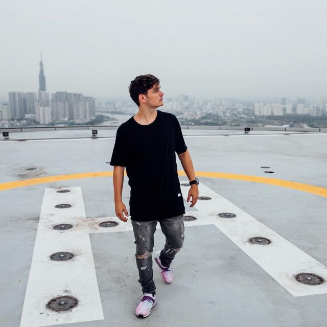 The adidas Human Race NMD purple Martin Garrix on his account Instagram