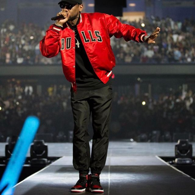 Les Air Jordan 1 retro rouge noir de Fabolous sur son compte Instagram