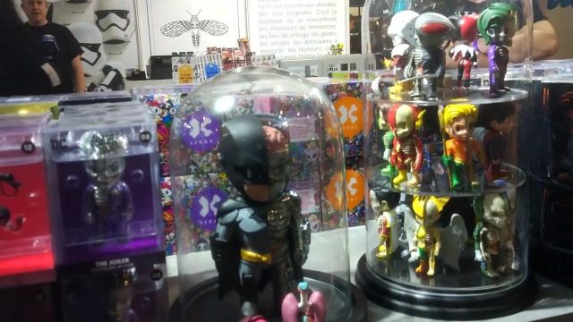 The figurine XXRAY of The Flash in the YouTube video ONE DAY OF MADNESS AT COMIC CON PARIS ! (ft Iron Man)