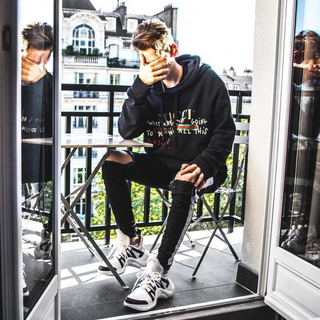 The sweat Gucci Coco Capitan what does the influencer Max "munich_style" on his Instagram