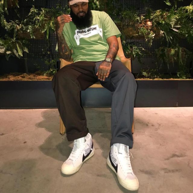Sneakers Nike Blazer Off White Worn By Stalley On His Post Instagram Spotern
