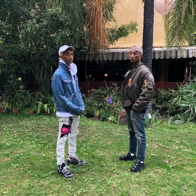 The pair of Sneaker LV Archlight worn by Jaden Smith to the post of Pharrell Williams on his Instagram