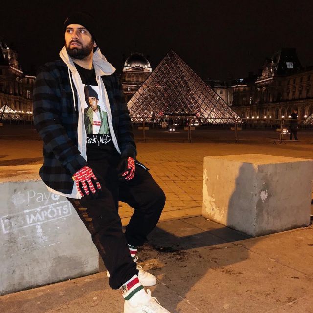 The t-shirt Nas Supreme of the youtubeur Qias Omar on his Instagram