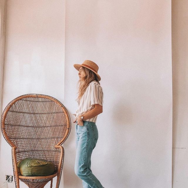 the jean worn by allegra shaw seen on instagram