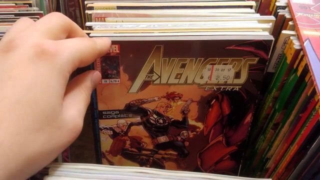 The album Avengers Extra 11 Onslaught Unleashed in the YouTube video I'VE FINALLY FOUND THE COMICS (RARE ?) #VLOG (2017)