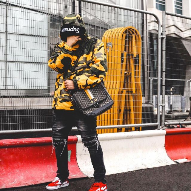 Les sneakers Revenge X Storm que porte l'influenceur et youtubeur anglais Ari Petrou sur son Instagram