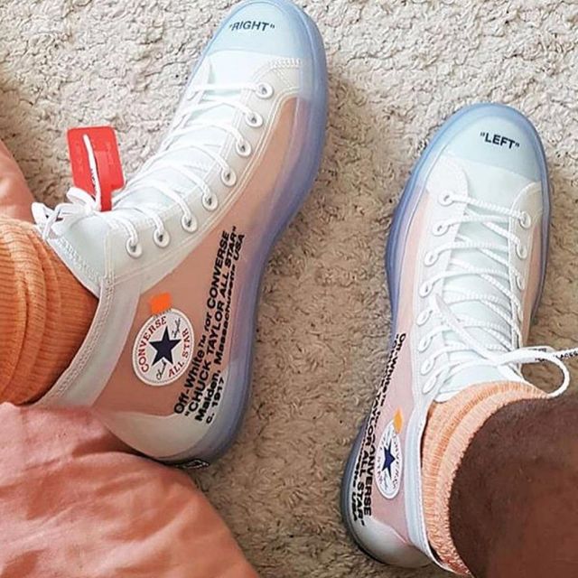 The converse Off White white on the account Instagram @streetwearsrevenge |  Spotern
