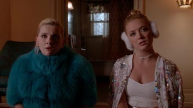The bomber adorned with sequins to Chanel#3 (Billie Heavy) in Scream Queens
